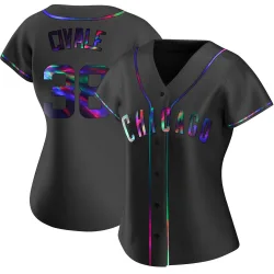 Chicago Cubs Aaron Civale Black Holographic Replica Women's Alternate Player Jersey