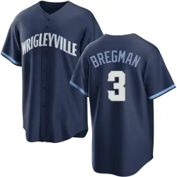 Chicago Cubs Alex Bregman Navy Replica Youth 2021 City Connect Player Jersey