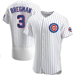 Chicago Cubs Alex Bregman White Authentic Men's Home Player Jersey