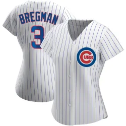 Chicago Cubs Alex Bregman White Authentic Women's Home Player Jersey