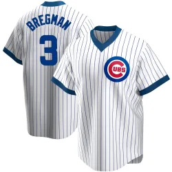 Chicago Cubs Alex Bregman White Replica Men's Home Cooperstown Collection Player Jersey