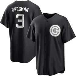 Chicago Cubs Alex Bregman White Replica Youth Black/ Player Jersey