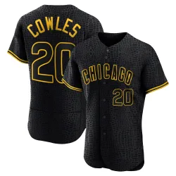 Chicago Cubs Ben Cowles Black Authentic Men's Snake Skin City Player Jersey