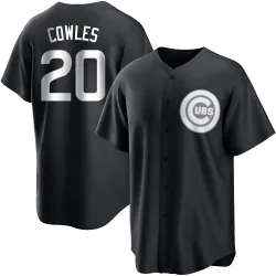 Chicago Cubs Ben Cowles White Replica Men's Black/ Player Jersey