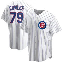 Chicago Cubs Benjamin Cowles White Replica Youth Home Player Jersey