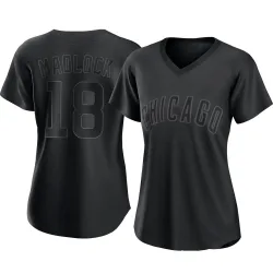Chicago Cubs Bill Madlock Black Replica Women's Pitch Fashion Player Jersey