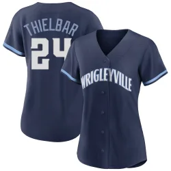 Chicago Cubs Caleb Thielbar Navy Replica Women's 2021 City Connect Player Jersey