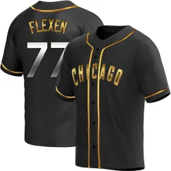 Chicago Cubs Chris Flexen Black Golden Replica Men's Alternate Player Jersey