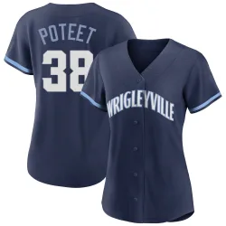 Chicago Cubs Cody Poteet Navy Authentic Women's 2021 City Connect Player Jersey