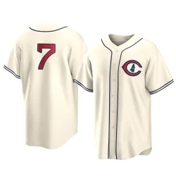 Chicago Cubs Dansby Swanson Cream Replica Youth 2022 Field Of Dreams Player Jersey