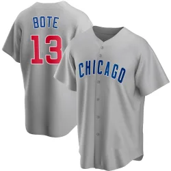 Chicago Cubs David Bote Gray Replica Men's Road Player Jersey