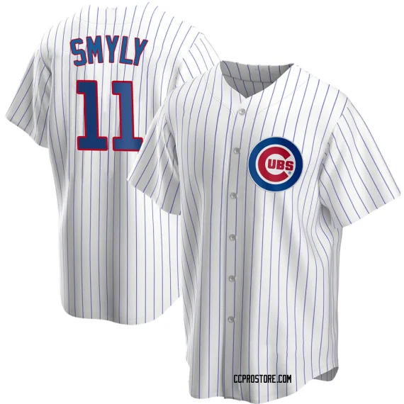 Chicago Cubs Drew Smyly White Replica Youth Home Player Jersey
