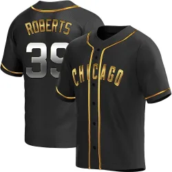 Chicago Cubs Ethan Roberts Black Golden Replica Men's Alternate Player Jersey