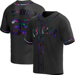 Chicago Cubs Ethan Roberts Black Holographic Replica Men's Alternate Player Jersey