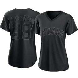 Chicago Cubs Ethan Roberts Black Replica Women's Pitch Fashion Player Jersey