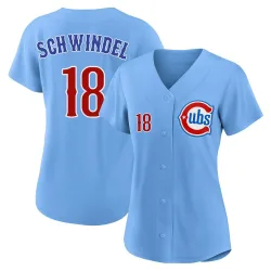 Chicago Cubs Frank Schwindel Royal Limited Women's 2nd Alternate Player Jersey