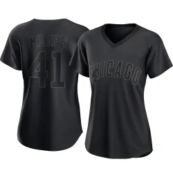Chicago Cubs Hoby Milner Black Authentic Women's Pitch Fashion Player Jersey