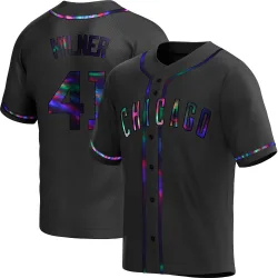 Chicago Cubs Hoby Milner Black Holographic Replica Men's Alternate Player Jersey
