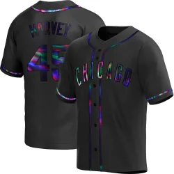 Chicago Cubs Hunter Harvey Black Holographic Replica Youth Alternate Player Jersey