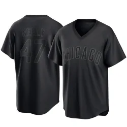 Chicago Cubs Jack Neely Black Replica Youth Pitch Fashion Player Jersey