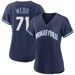 Chicago Cubs Jacob Webb Navy Replica Women's 2021 City Connect Player Jersey
