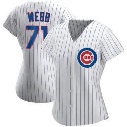 Chicago Cubs Jacob Webb White Replica Women's Home Player Jersey