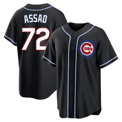 Chicago Cubs Javier Assad Black Replica Youth Fashion Out Player Jersey
