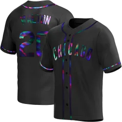Chicago Cubs Jerome Walton Black Holographic Replica Youth Alternate Player Jersey