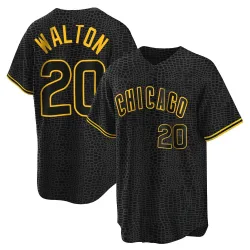 Chicago Cubs Jerome Walton Black Replica Youth Snake Skin City Player Jersey