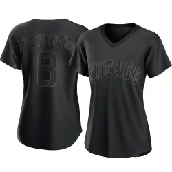 Chicago Cubs Joe Pepitone Black Authentic Women's Pitch Fashion Player Jersey