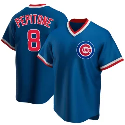 Chicago Cubs Joe Pepitone Royal Replica Men's Road Cooperstown Collection Player Jersey