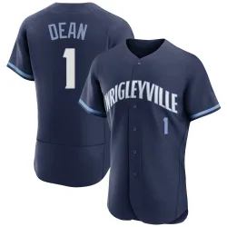 Chicago Cubs Justin Dean Navy Authentic Men's 2021 City Connect Player Jersey