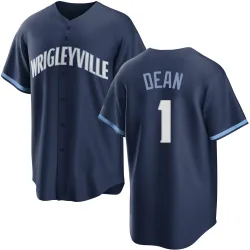 Chicago Cubs Justin Dean Navy Replica Men's 2021 City Connect Player Jersey