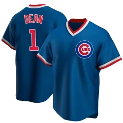 Chicago Cubs Justin Dean Royal Replica Men's Road Cooperstown Collection Player Jersey