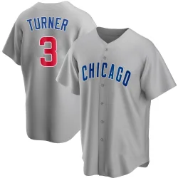 Chicago Cubs Justin Turner Gray Replica Men's Road Player Jersey