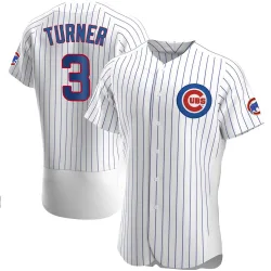 Chicago Cubs Justin Turner White Authentic Men's Home Player Jersey