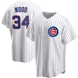 Chicago Cubs Kerry Wood White Replica Youth Home Player Jersey