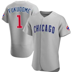Chicago Cubs Kosuke Fukudome Gray Authentic Men's Road Player Jersey