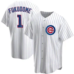 Chicago Cubs Kosuke Fukudome White Replica Youth Home Player Jersey