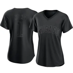 Chicago Cubs Larry Bowa Black Authentic Women's Pitch Fashion Player Jersey