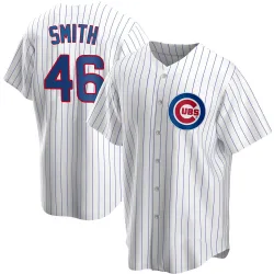 Chicago Cubs Lee Smith White Replica Men's Home Player Jersey