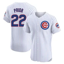 Chicago Cubs Mark Prior White Elite Men's Home Player Jersey
