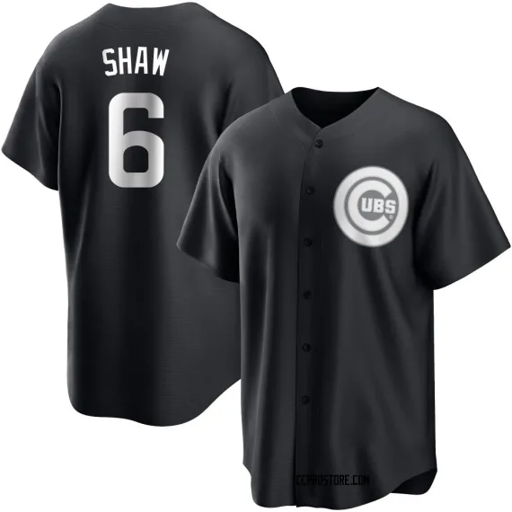 Chicago Cubs Matt Shaw White Replica Men's Black/ Player Jersey