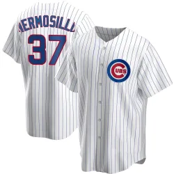 Chicago Cubs Michael Hermosillo White Replica Men's Home Player Jersey