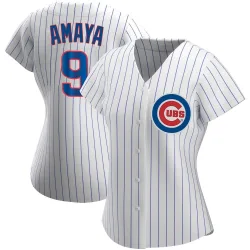 Chicago Cubs Miguel Amaya White Replica Women's Home Player Jersey