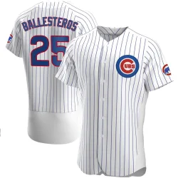 Chicago Cubs Moises Ballesteros White Authentic Men's Home Player Jersey
