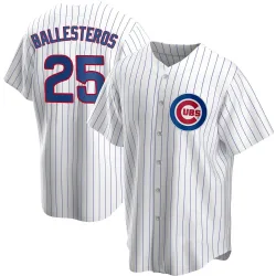 Chicago Cubs Moises Ballesteros White Replica Youth Home Player Jersey