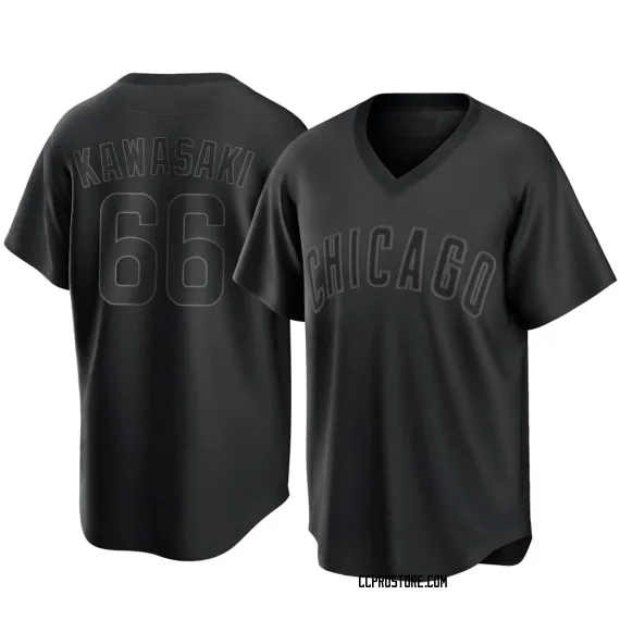 Chicago Cubs Munenori Kawasaki Black Replica Youth Pitch Fashion Player Jersey
