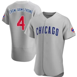 Chicago Cubs Pete Crow-Armstrong Gray Authentic Men's Road Player Jersey