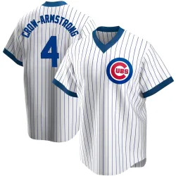 Chicago Cubs Pete Crow-Armstrong White Replica Youth Home Cooperstown Collection Player Jersey